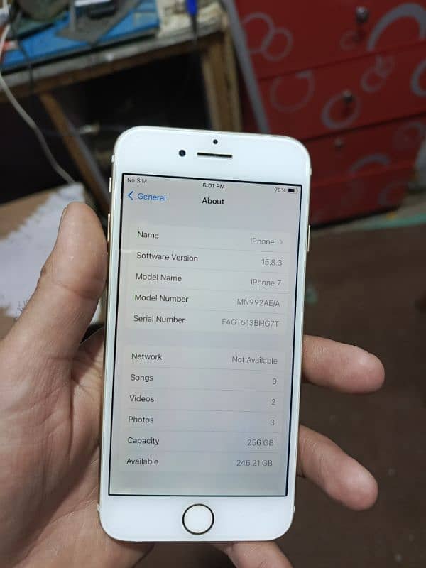 IPhones 7 PTA approved 256 GB all ok 2