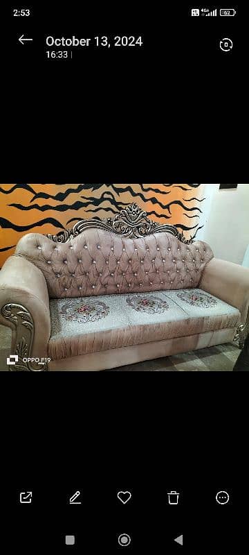 Velvet sofa set for sale 0