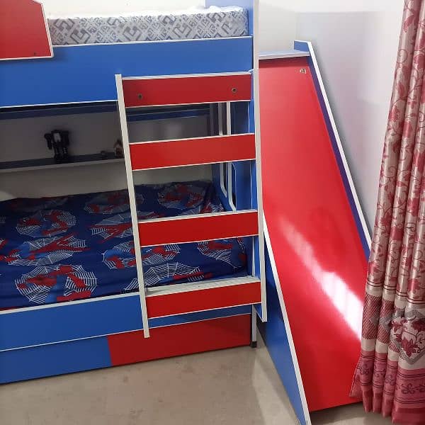 Bunker bed for kids with slide 1