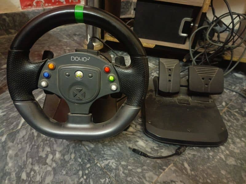 x box 360 with  steering wheel 6