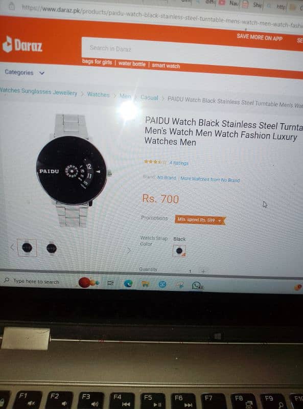 paidu watch and natural black yaqoot ring 3