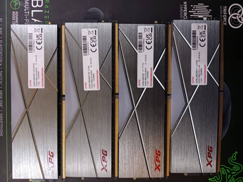 XPG SPECTRIX D50 16GB (8GB X4) 3600Mhz DDR4 1