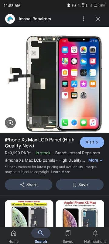 Iphon X S Max orgnal panel ( dote panel ) 10/10 ok 7