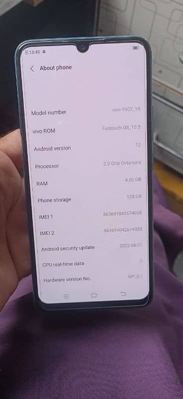 Vivo S1 full box 10/9 4/128 in display fingerprint 1