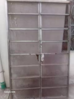 very heavy double door iron gate