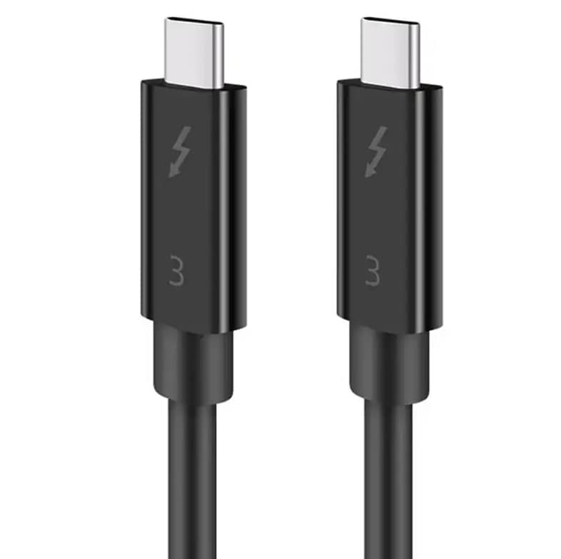 Type C USB C Thunderbolt Cable for FULL HD 1080p 2K 4K 8K Monitors 3