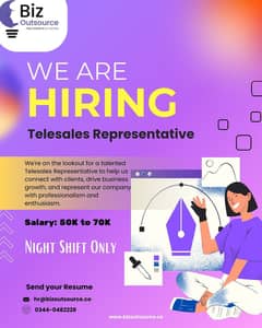 Telesales Representatives male and female