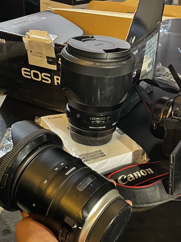 canon r5 with 2 lenses 1