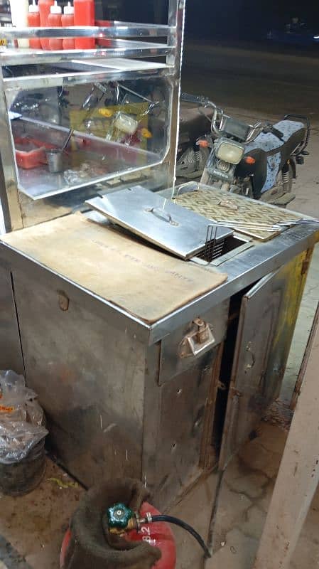 fries Counter with Fryer 3