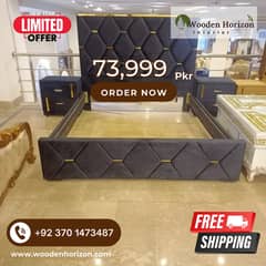 Bed Set/ King Size bed /wooden bed /double bed /poshish bed/furniture