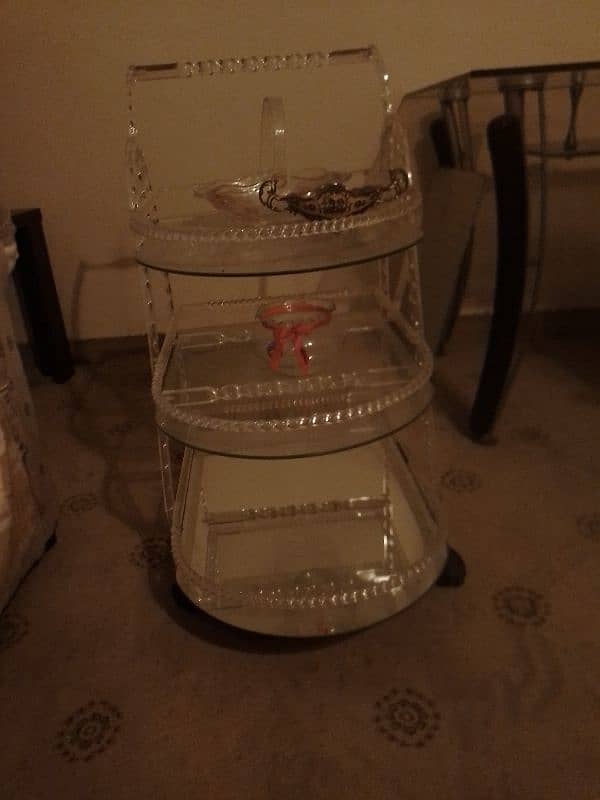 glass tea trolly 1