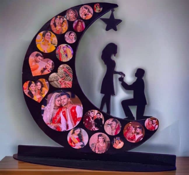 Moon Shape Decoration Piece / Picture Frame Decoration 0