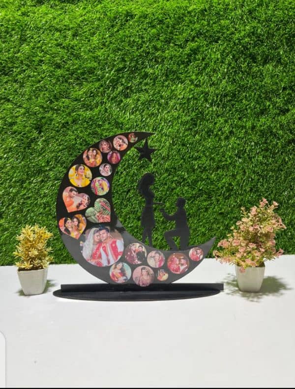 Moon Shape Decoration Piece / Picture Frame Decoration 1