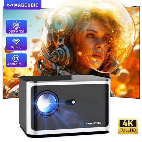 HY 350 PRO HD PROJECTOR Android 11  4K 1080P 580ANSI 1