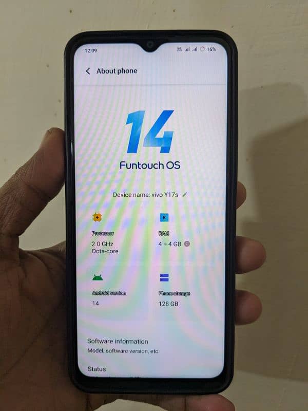 vivo y17s PTA full box 4+4/128gb 2