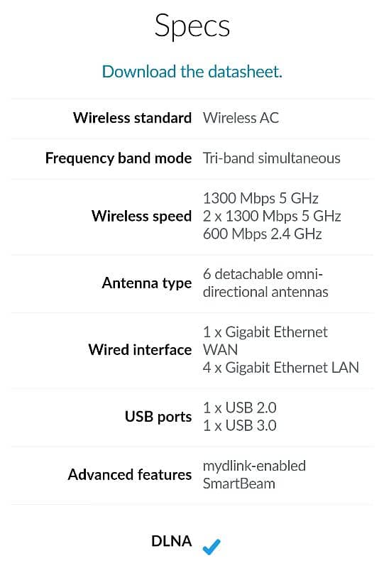 DLink AC3200 Tri Band Gigabit Cloud Router  DIR-890L 5