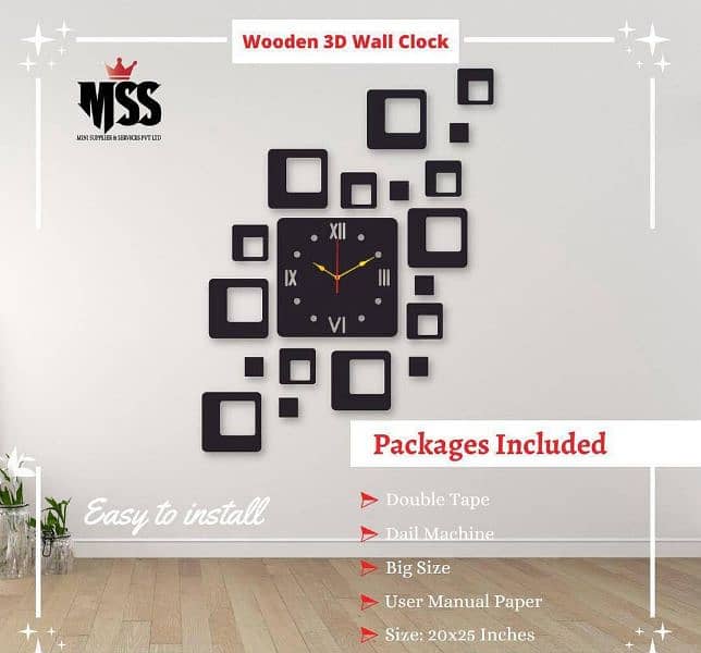 Digital wall clock 1