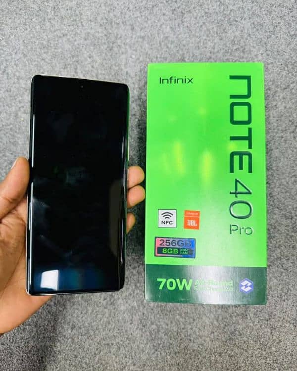 infinix Note 40 pro 8/256 GB 03220889193 my what'sap 0