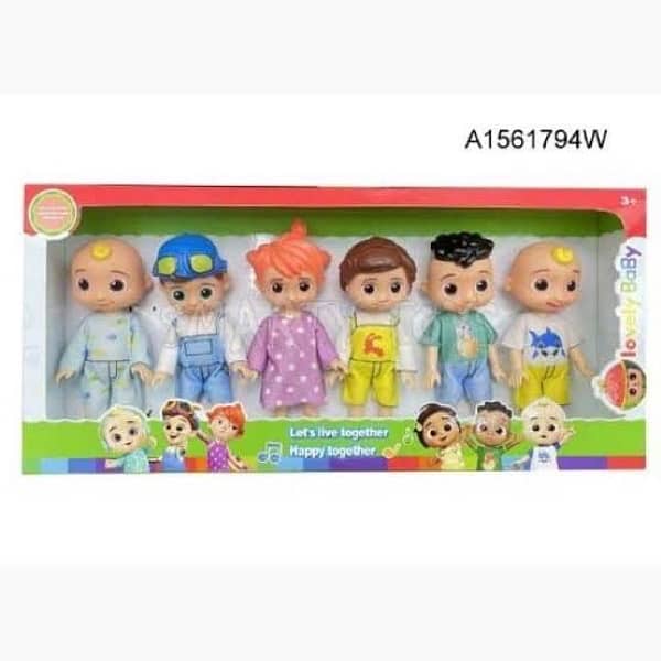 cocomelon Plastic dolls set six 1