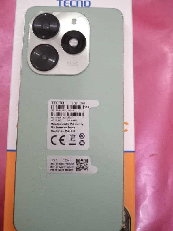 Tecno BG7 128 ROM 4+4 RAM 1