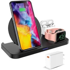 KKM Wireless Charger, 3 in 1 Qi-Certified Fast Wireless Charger