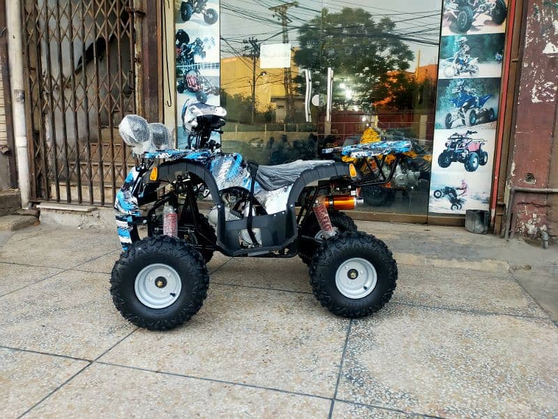 Double Disk Breaks 125cc Hammer Jeep Atv Quad  Delivery In Al Pakistan 9