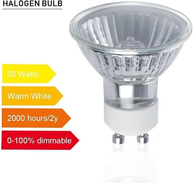 Vicloon GU10 50W Halogen Bulbs, Pack of 8 2