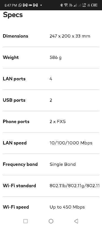 Sagemcom Gateway F@ST 3864 4