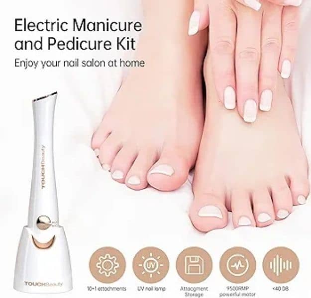 TOUCHBeauty Electric Nail File 5in1 Professional Manicure Pedicure 1