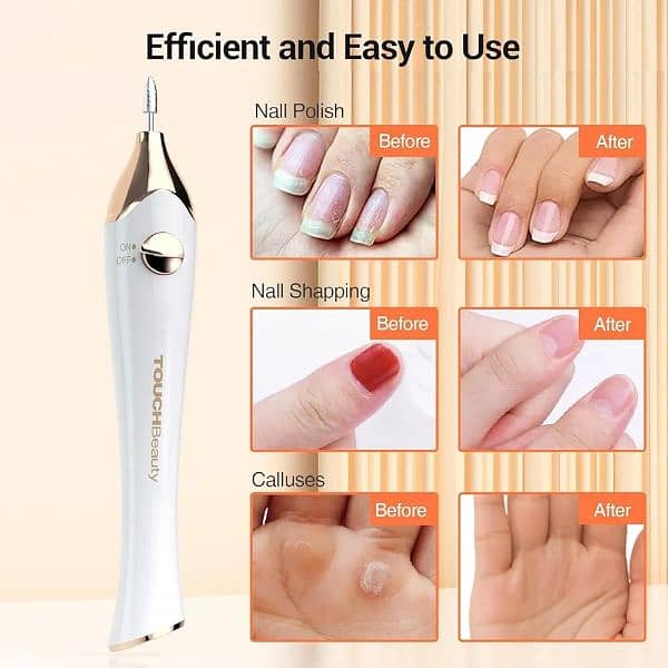 TOUCHBeauty Electric Nail File 5in1 Professional Manicure Pedicure 2