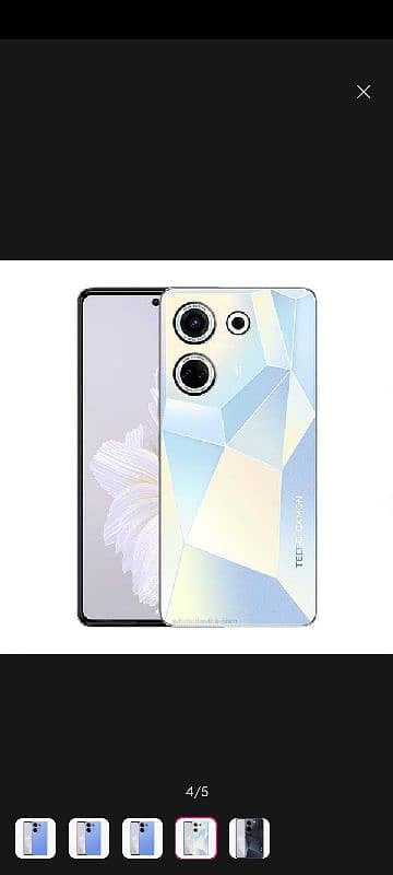 tecno camon 20 . . . . . 8 month used   8+5/256 GB  screen fingerprint 5