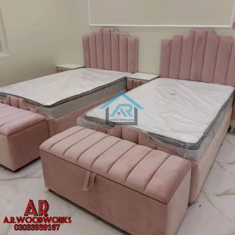 turkish style/bedset/furniture/side table/double bed/factory rate 5