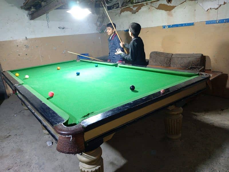 1 Snooker table and 2 football game 2