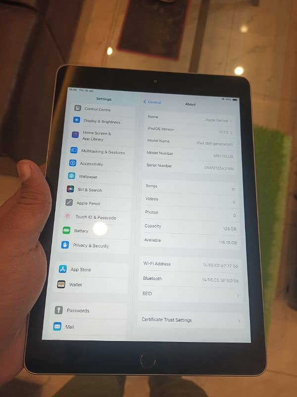 Ipad 6th gen 128GB 10/10 fresh import 0