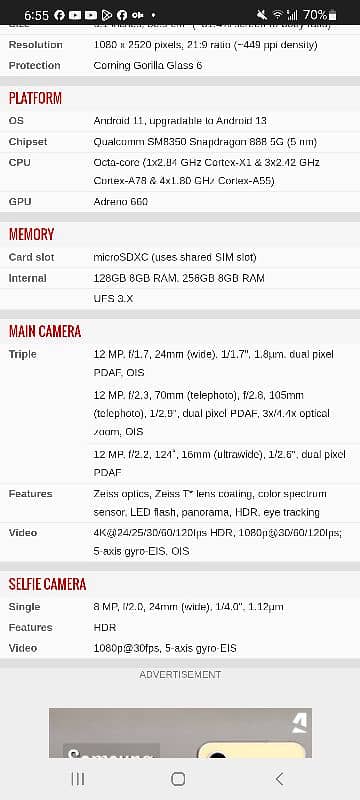 xperia 5 mark 3 888 snapdragon 9