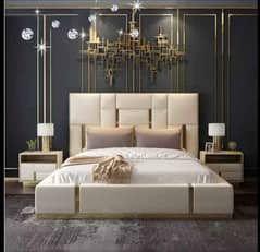 Bed/Double bed/single bed/king size bed/wooden bed/polish bed/Furnitu