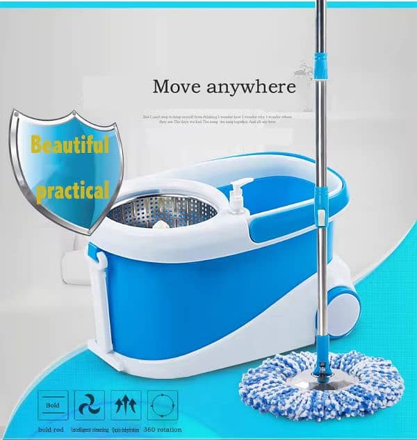 360° Spin Mop With Bucket, Floor Cleaning Mop 6