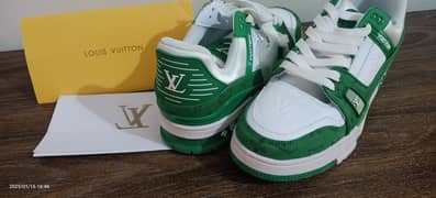 Louis Vuitton Green Mens Sneakers Shoes - Limited Edition