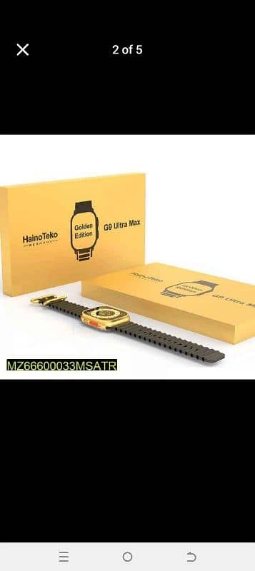 e9 I ultra smart watch golden colour 0