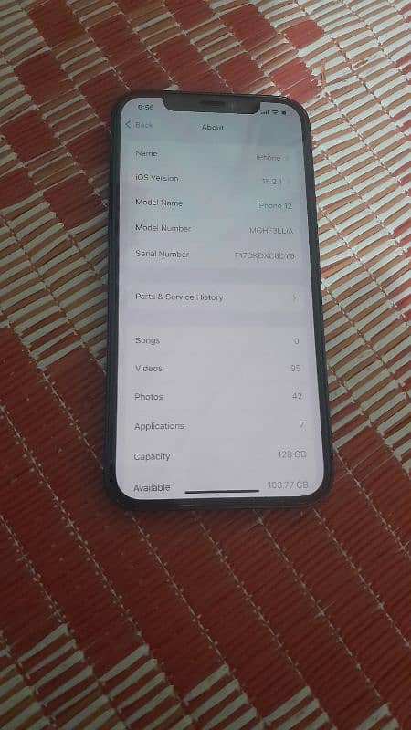 I phone 12 pta approved factory unlock 128gb water pack pubg lover 5