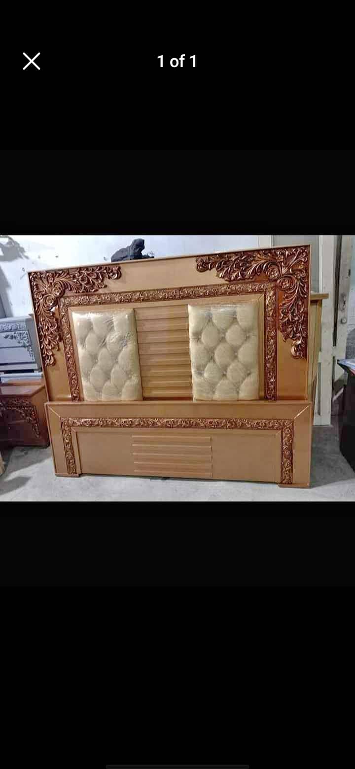 Bed/Double bed/single bed/king size bed/wood bed/poshish bed/Furnitur 19