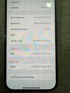 iPhone 14 Pro - 512GB - Non-PTA - Back Glass Broken - Sim Working