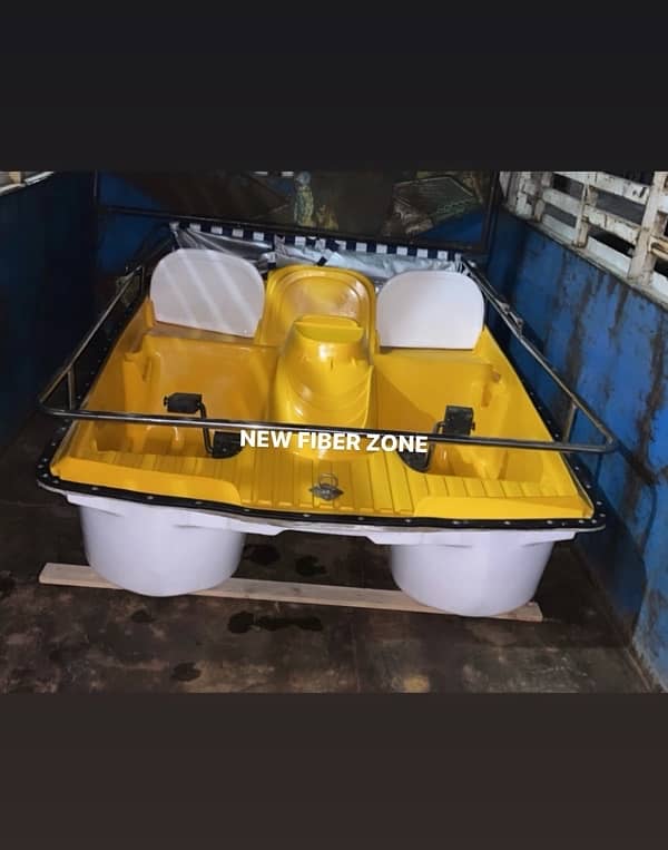 fiberglass 04 seater paddle imported boat 1