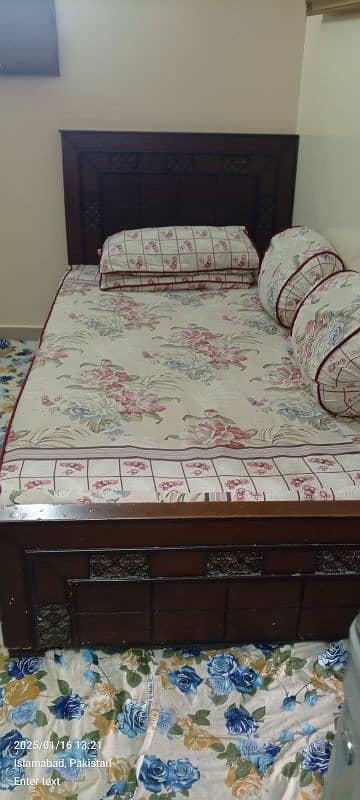 single bed with metres and  cycle 20" for sale 1