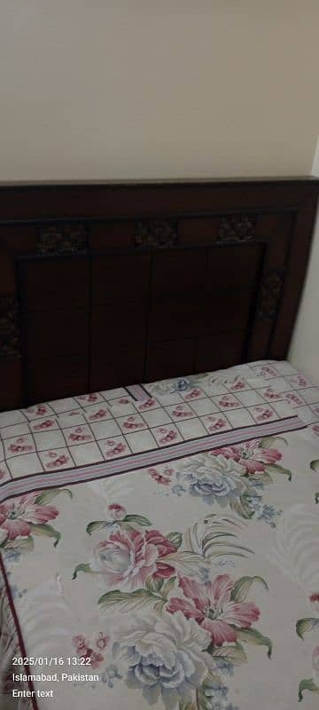 single bed with metres and  cycle 20" for sale 3