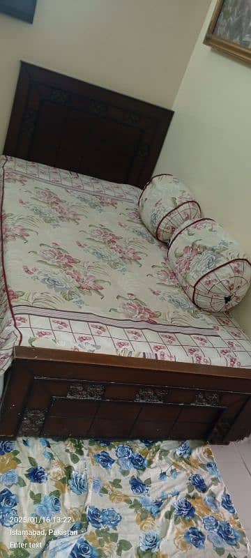 single bed with metres and  cycle 20" for sale 4