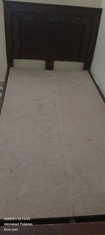 single bed with metres and  cycle 20" for sale 7