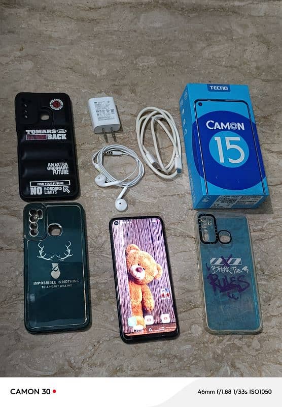 Camon 15 4gb/64gb dual sim 5000 mah 0