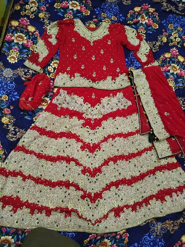 Red Bridal Lehnga 0