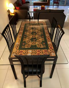 Antique wrought iron dinning table